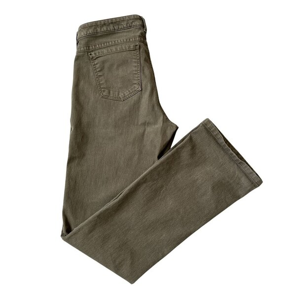 The North Face Womens 12 Olive Green Bootcut Denim Jeans Low Rise Southwestern - Picture 12 of 14